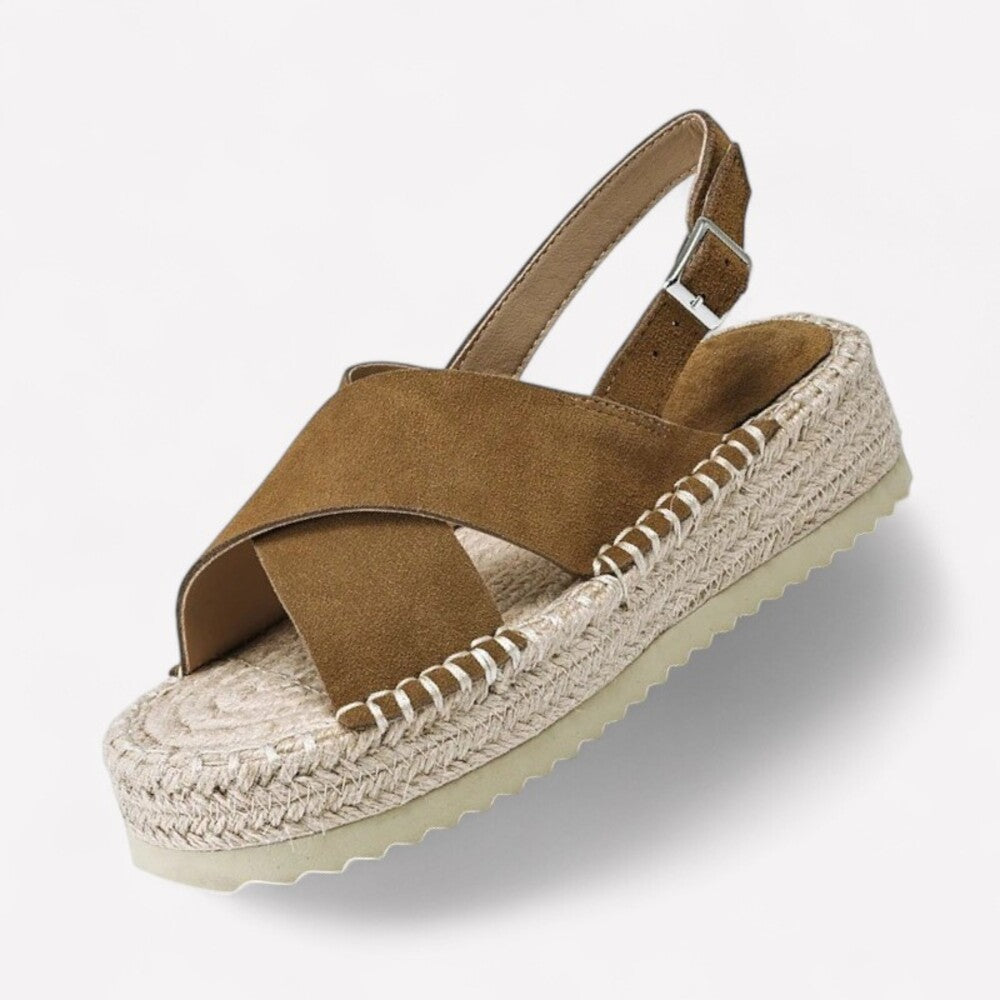 Women's khaki espadrilles