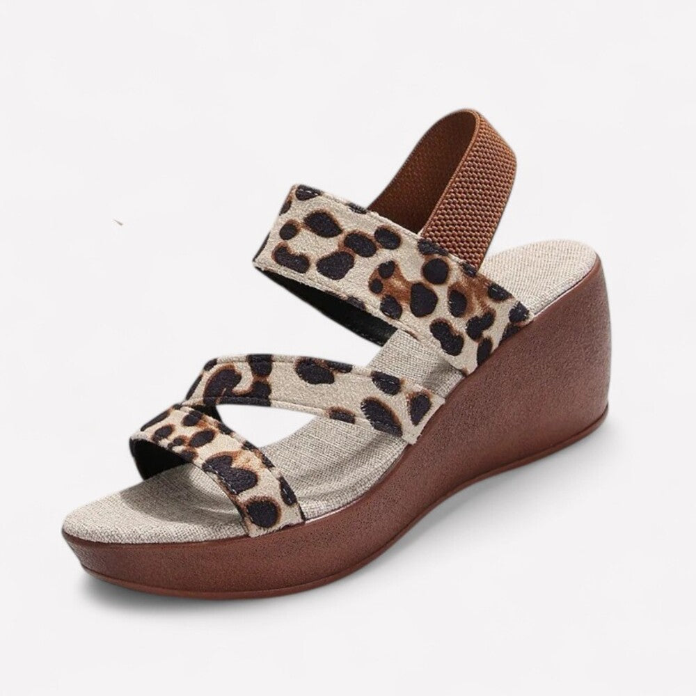 Espadrille leopard femme