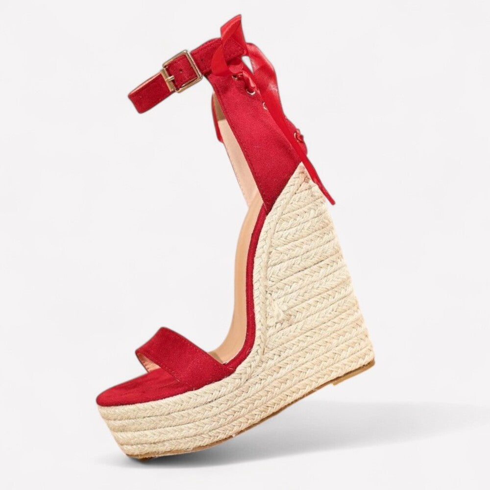 Espadrille rouge femme