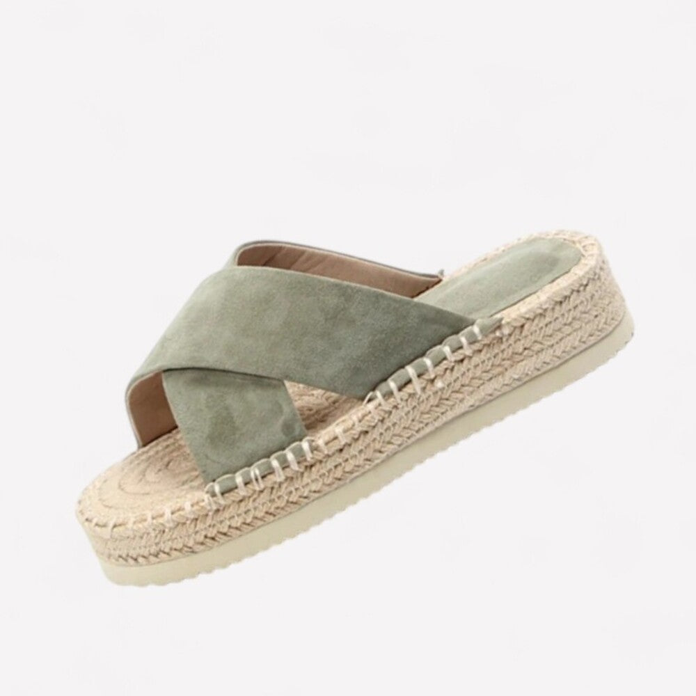 Espadrille verte femme