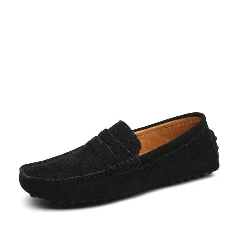 Mocassin bleu marine homme
