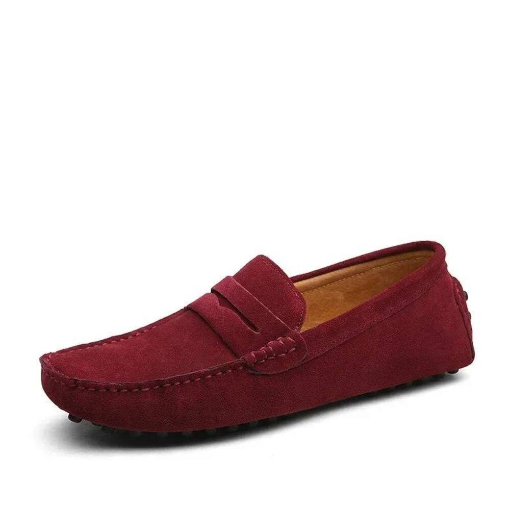 Mocassin bleu marine homme