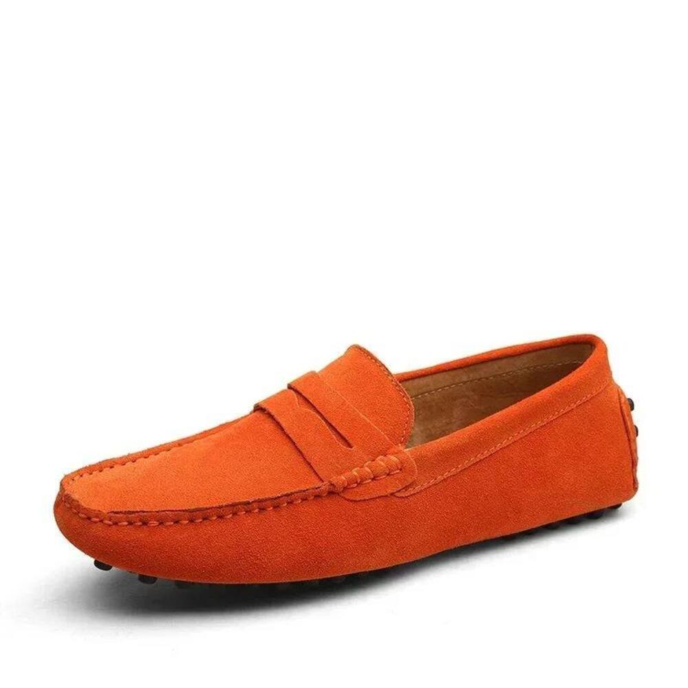 Mocassin bleu marine homme