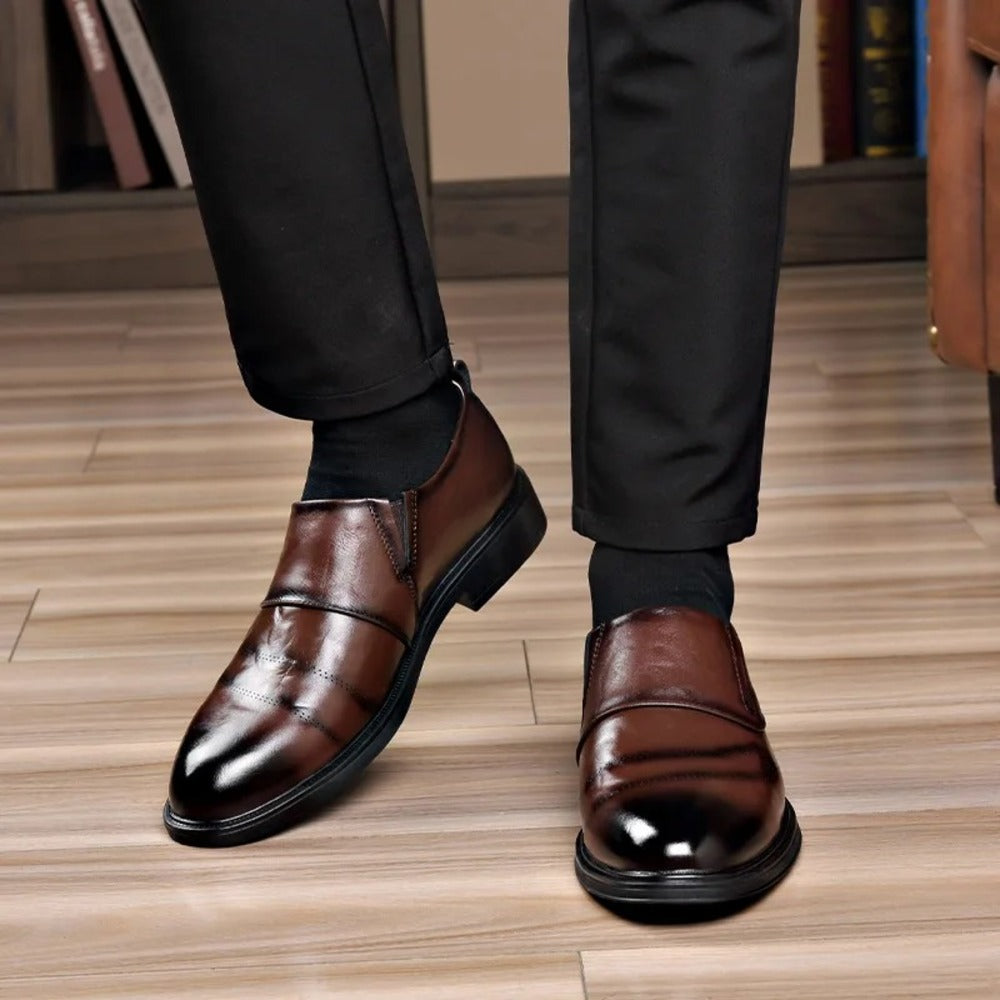 Mocassins hommes en cuir