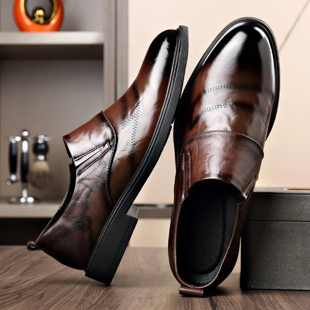 Mocassins hommes en cuir