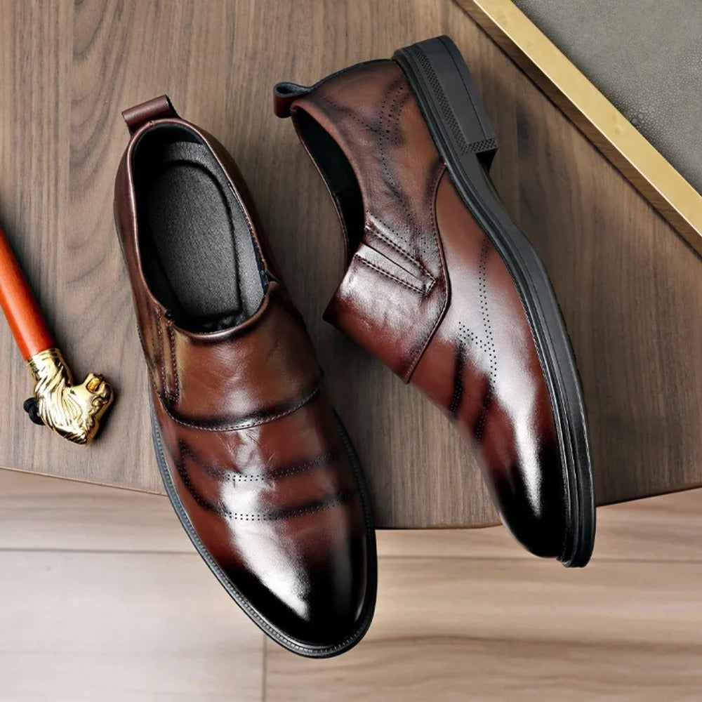 Mocassins hommes en cuir