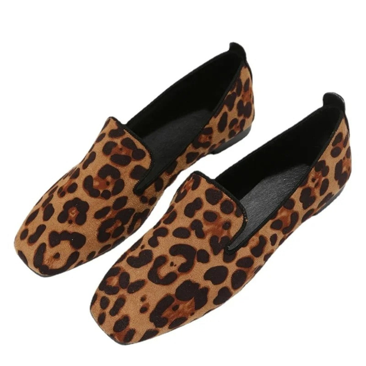 Leopard print loafers
