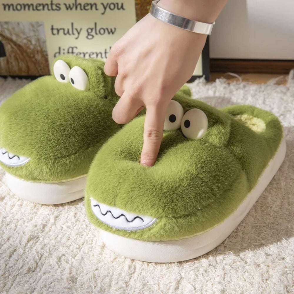 Pantoufle dinosaure