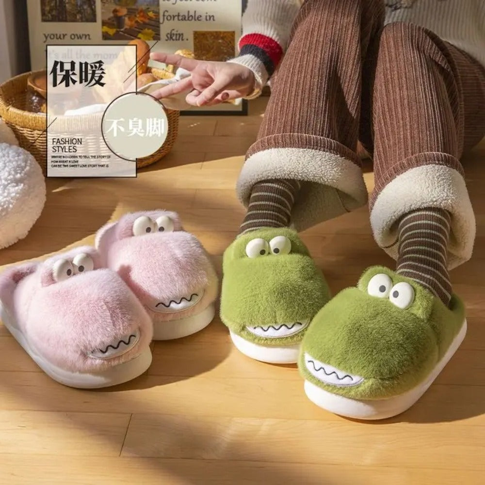 Pantoufle dinosaure
