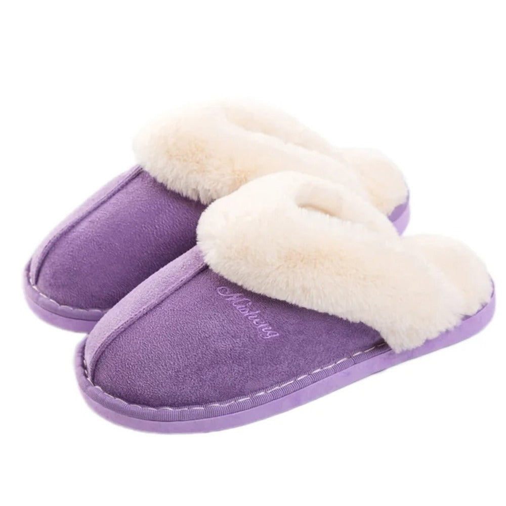 Faux sheepskin slipper
