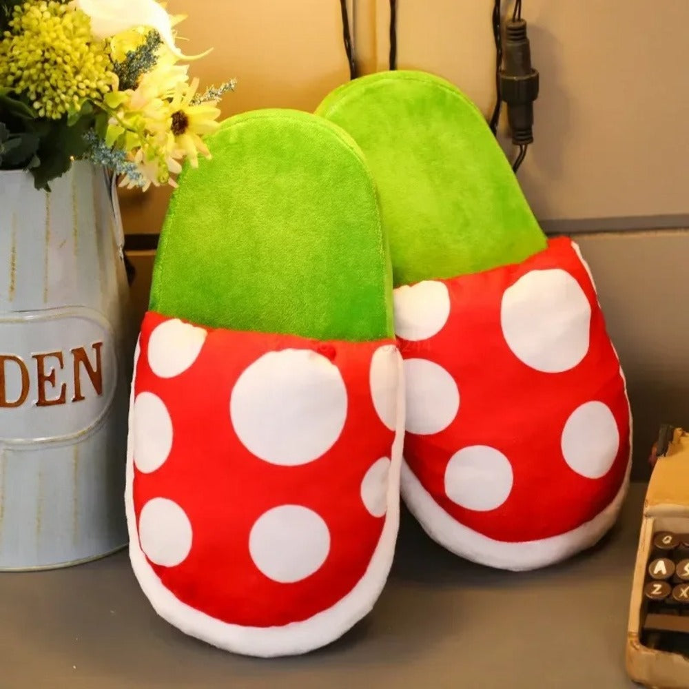 Pantoufle mario plante