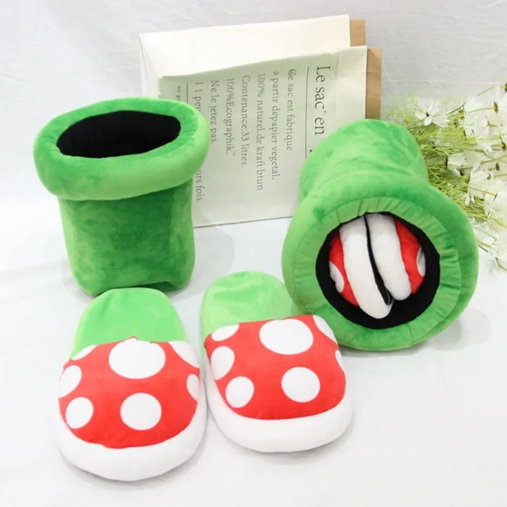 Pantoufle mario plante
