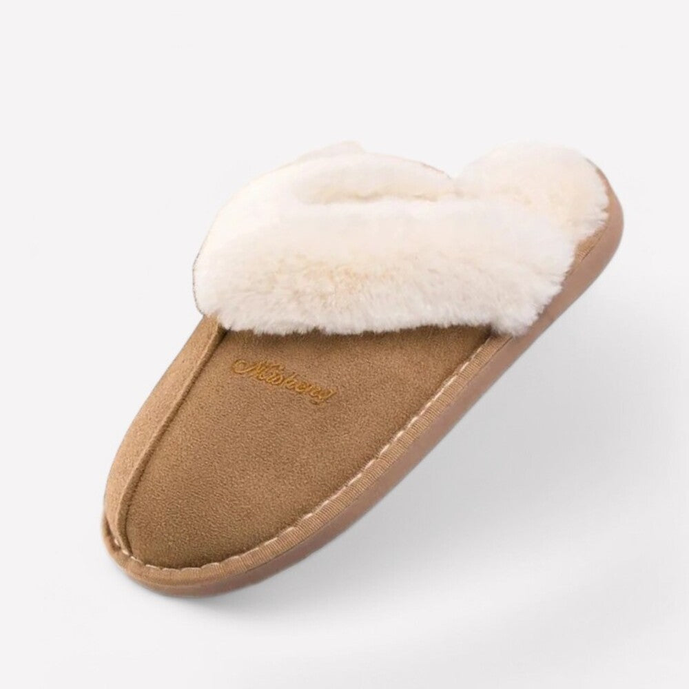 Faux sheepskin slipper
