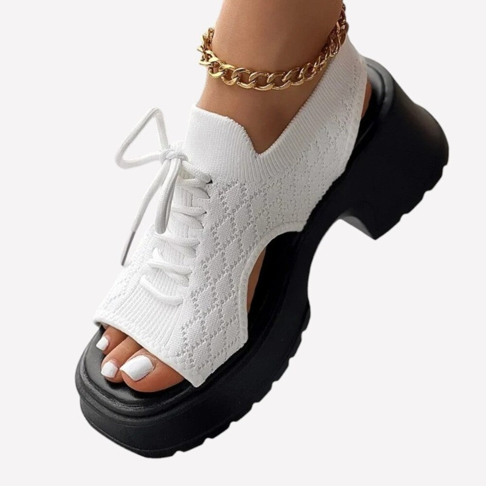 Sandale à lacets femme