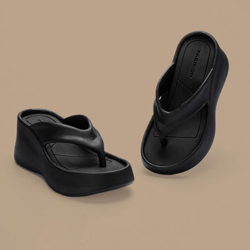 Tongs en cuir femme