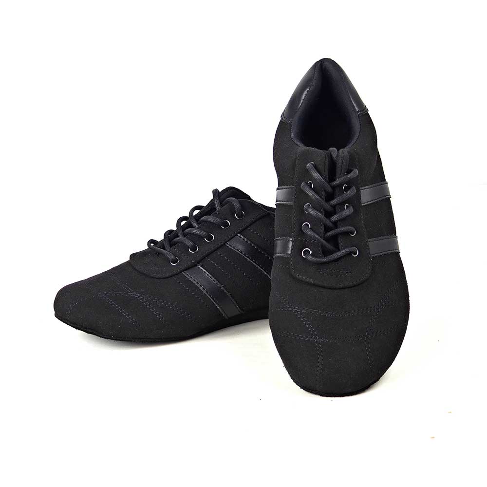 Basket daim noir femme