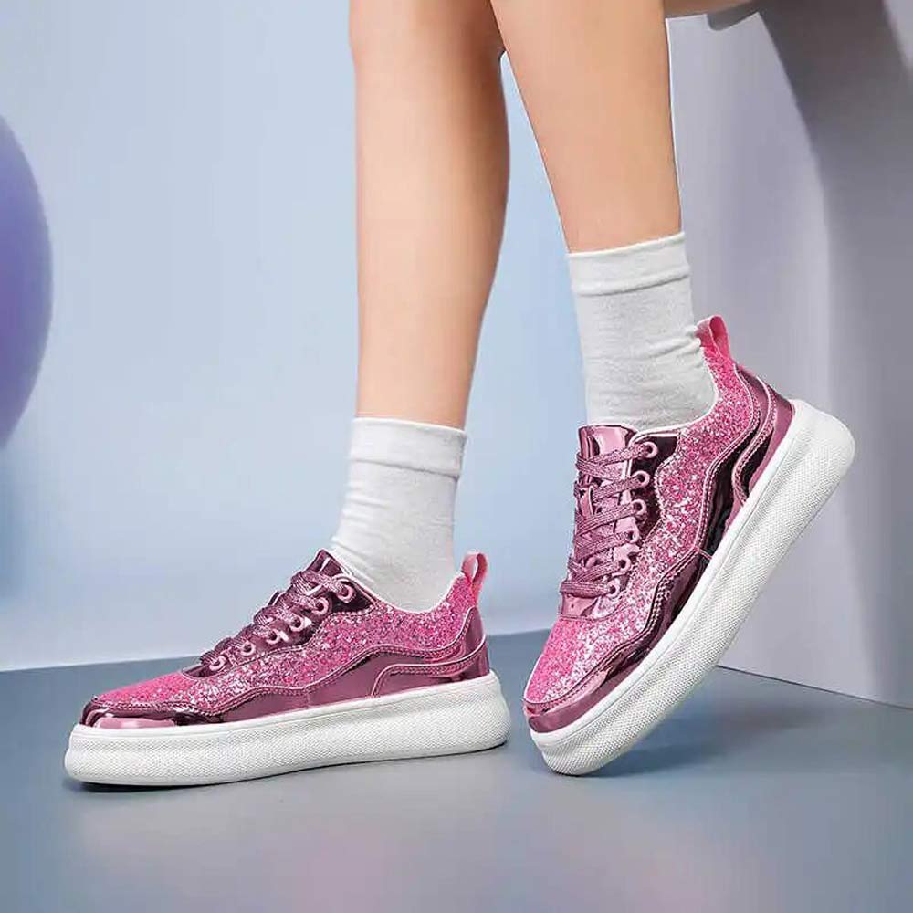 Basket rose fluo femme