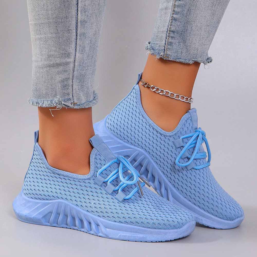 Basket femme bleu ciel