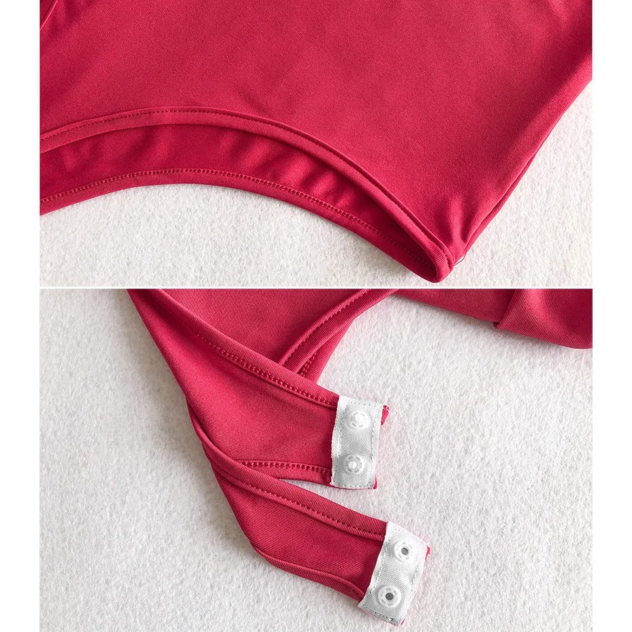 Body blanc manche longue femme