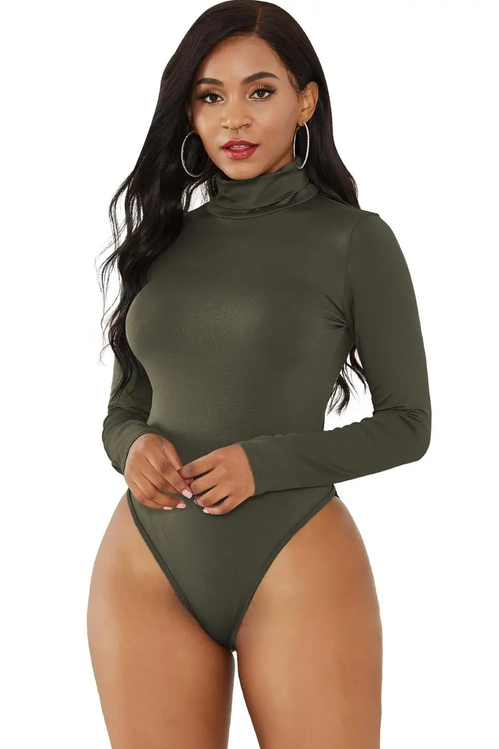 Body blanc manche longue femme