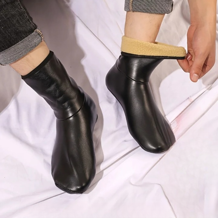 Chaussette cuir