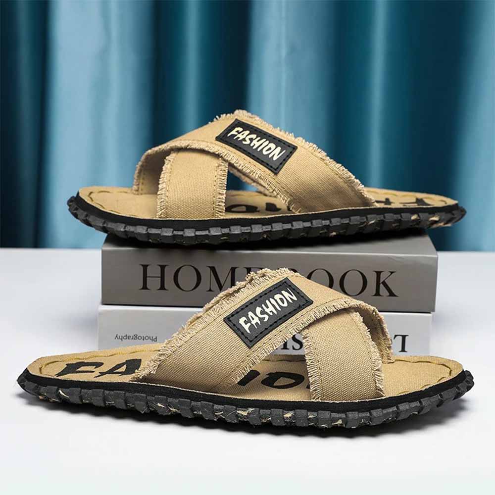 Claquettes hommes en tissus 38 Bisque