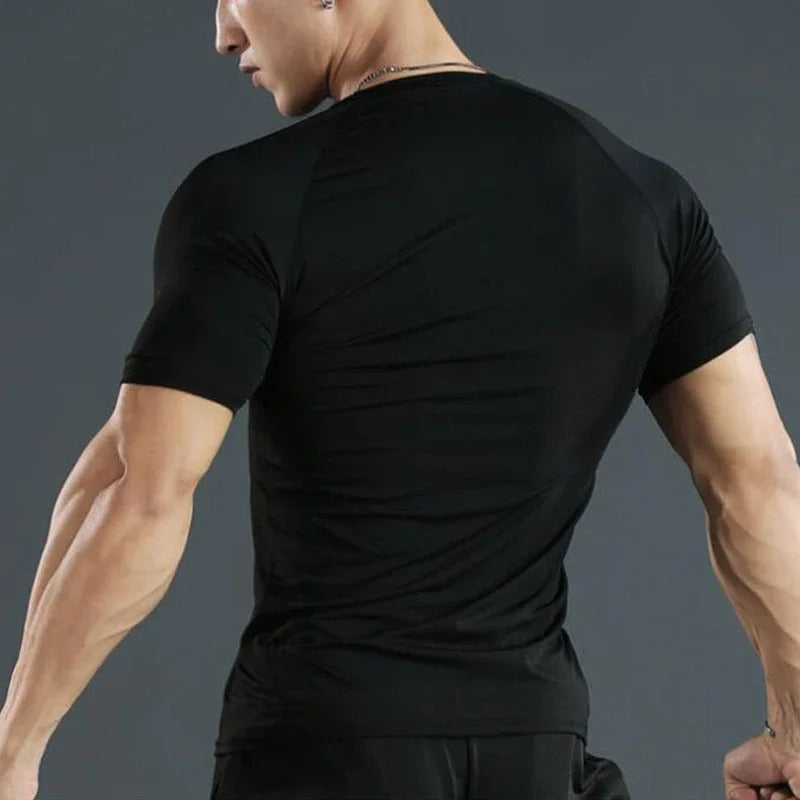Black fitted t-shirt