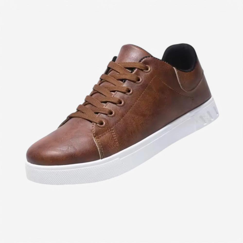 Basket homme marron