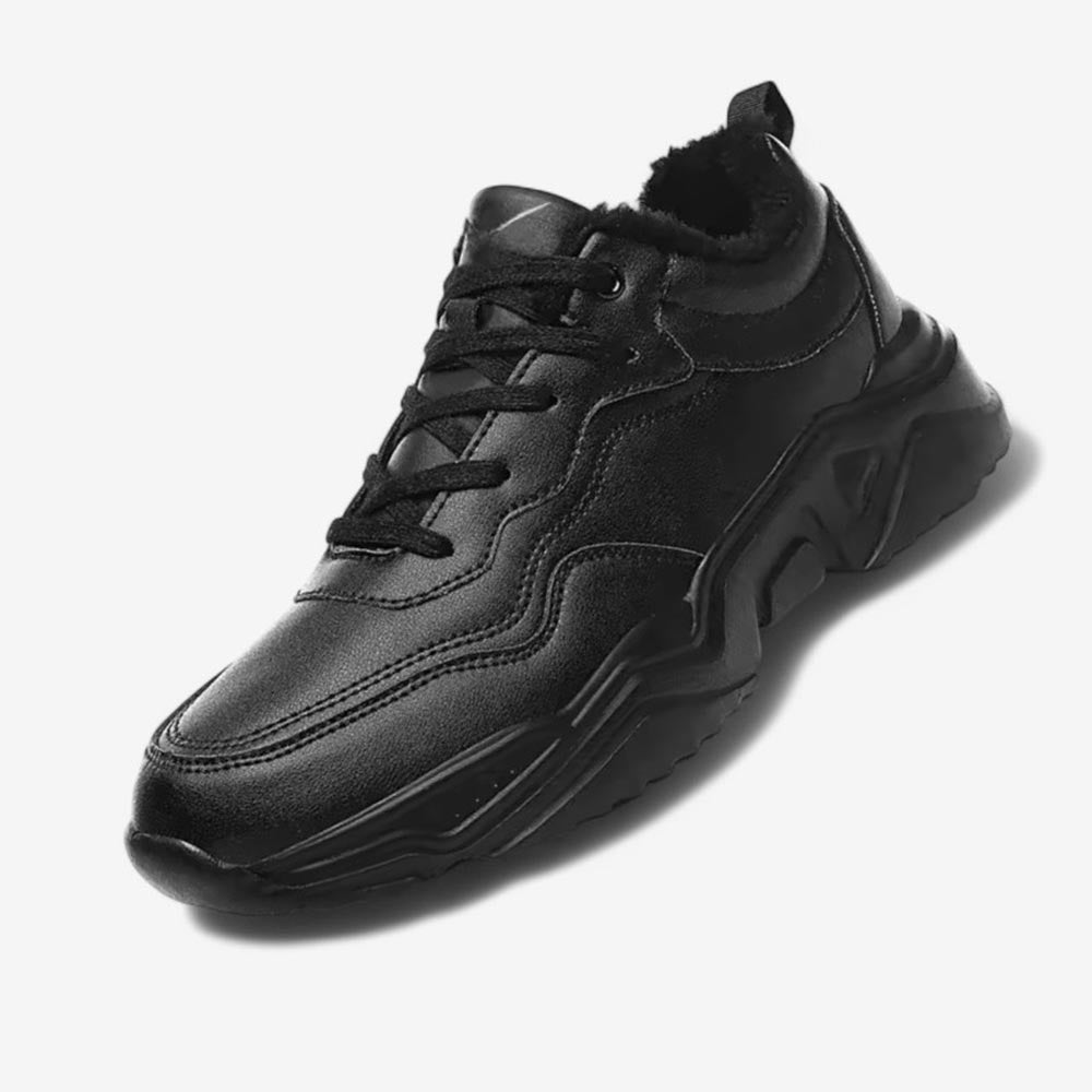 Basket homme noire cuir