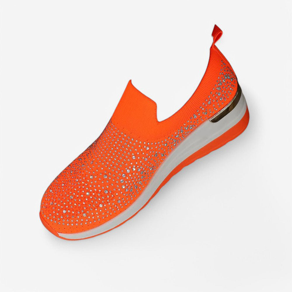 Basket orange fluo femme