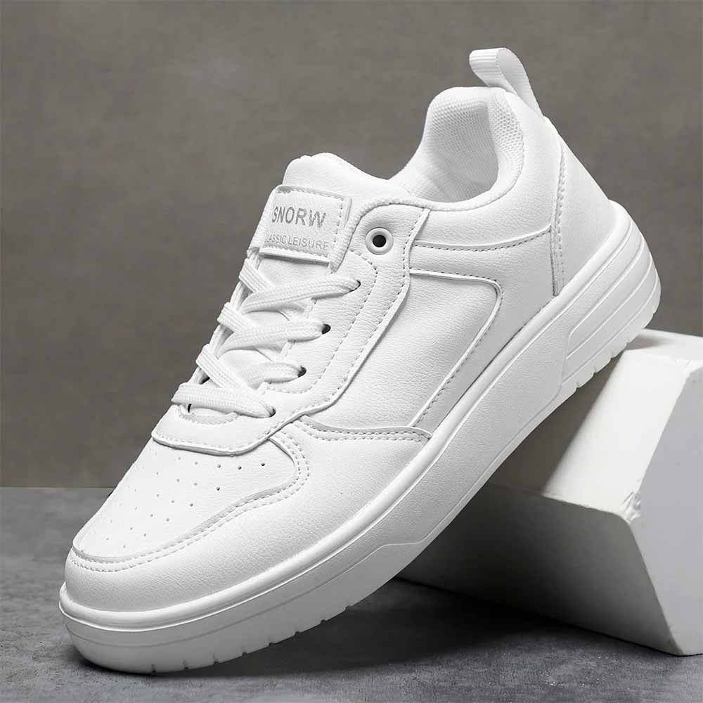 Basket blanche homme cuir