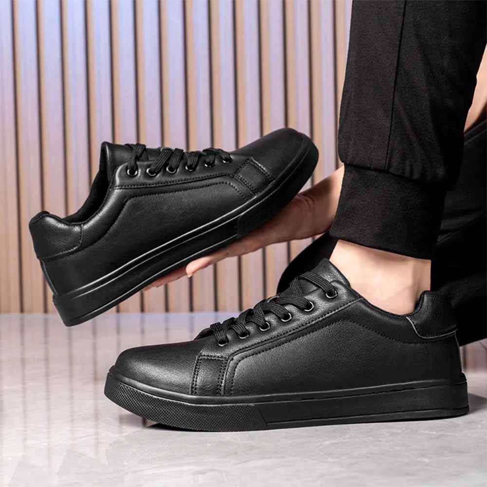 Basket homme cuir noir