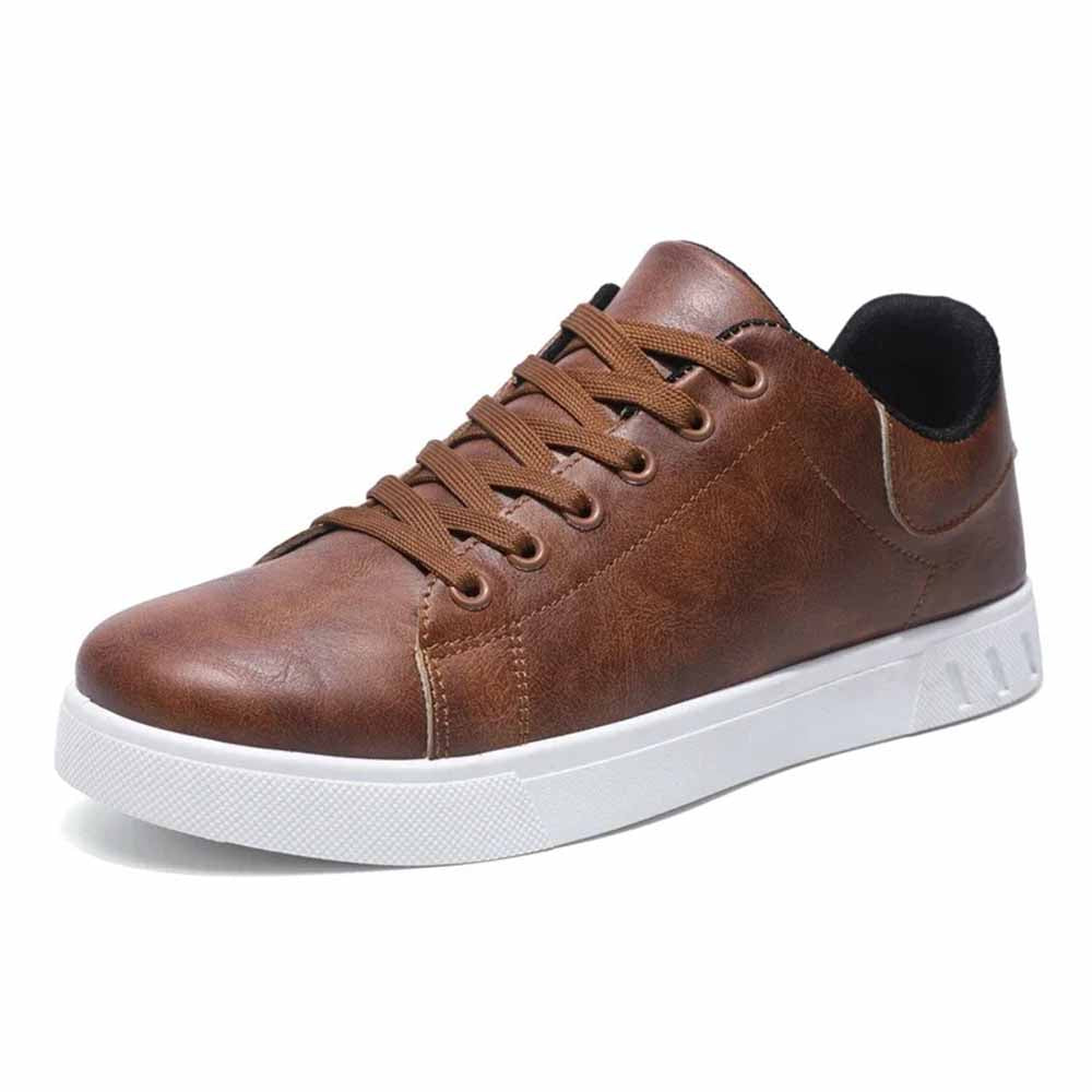 Basket homme marron