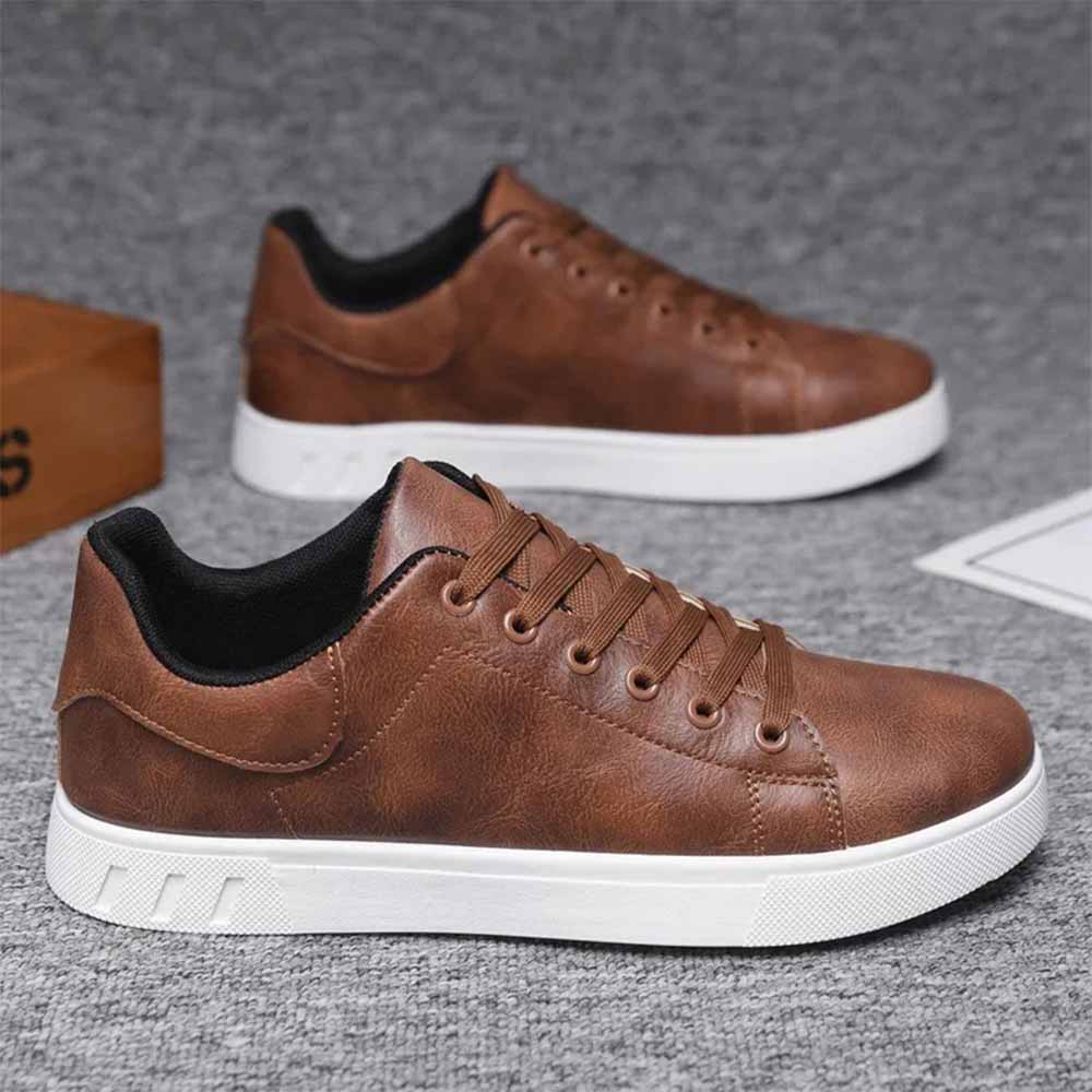 Basket homme marron