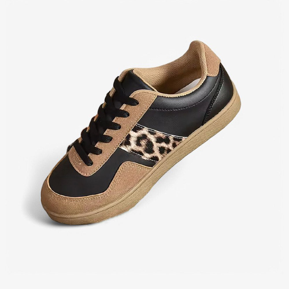 Baskets leopard femme