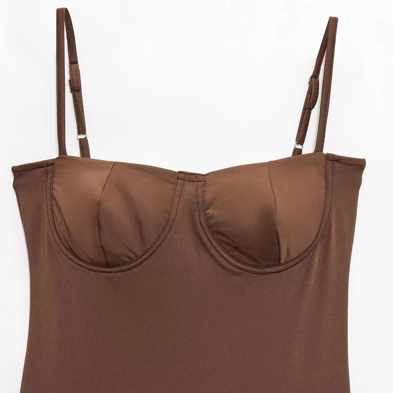 Body femme satin