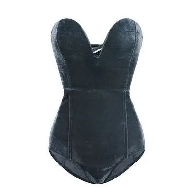 Body velours femme