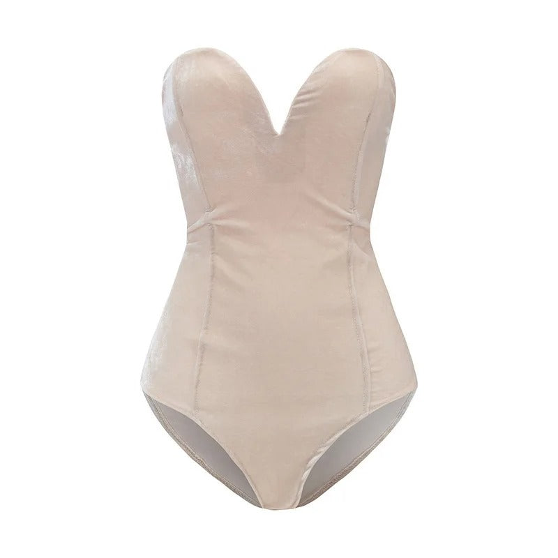 Body velours femme