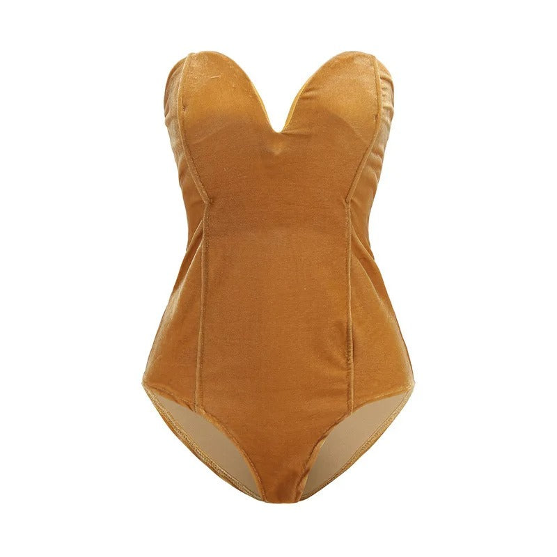 Body velours femme
