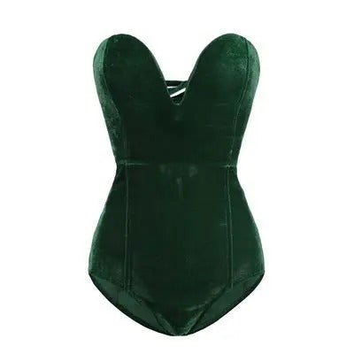 Body velours femme