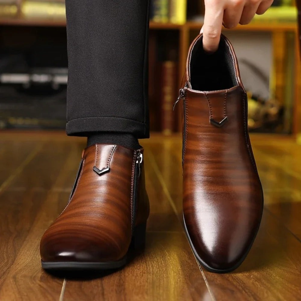 Bottines avec fermeture sur le devant