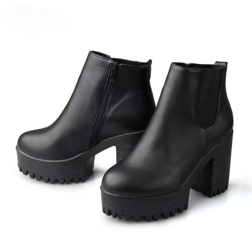 Bottine semelle epaisse femme