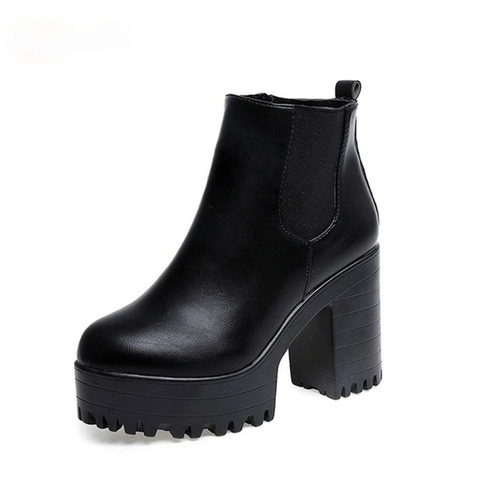 Bottine semelle epaisse femme