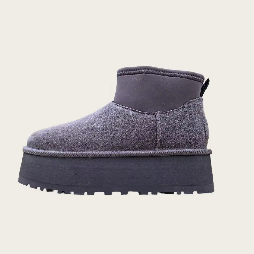 Bottines Fourrées Femme – Semelle Épaisse & Confort Hiver