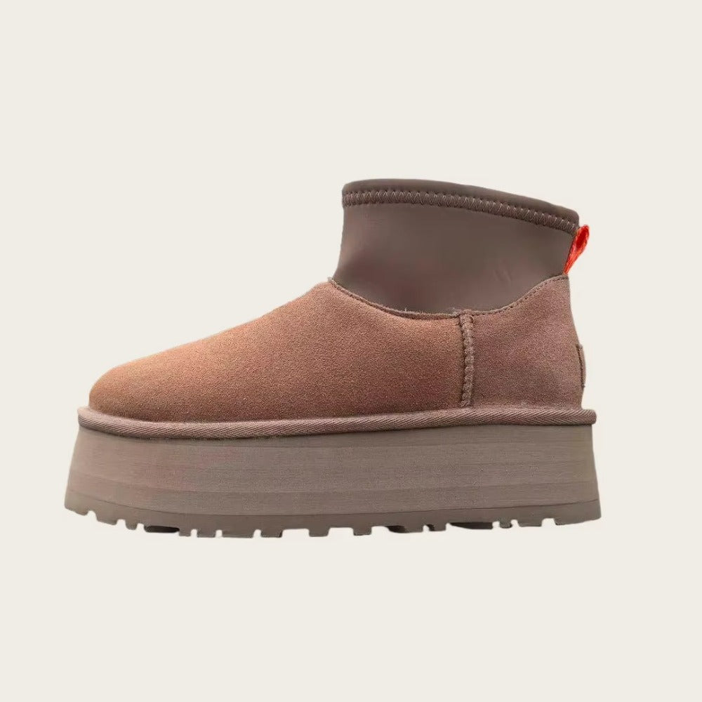 Bottines Fourrées Femme – Semelle Épaisse & Confort Hiver
