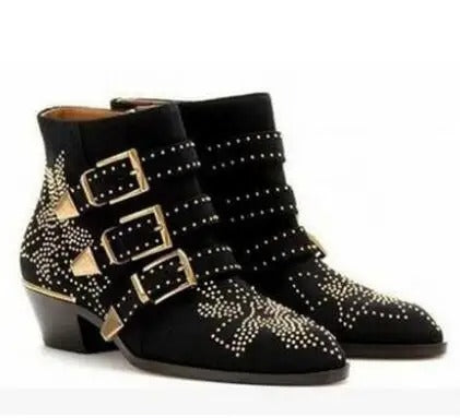 Bottines motardes pour femme