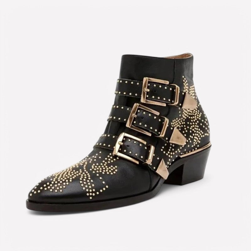 Bottines motardes pour femme