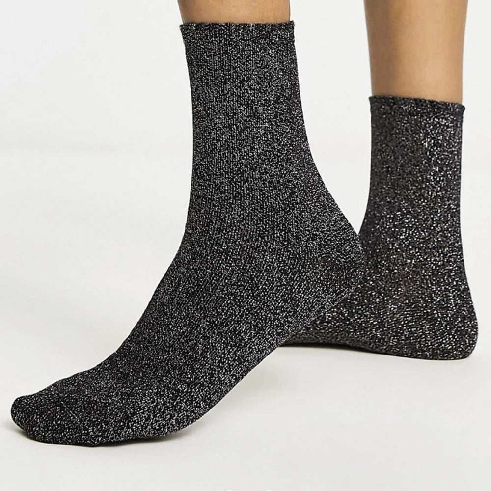 Chaussettes paillettes femme