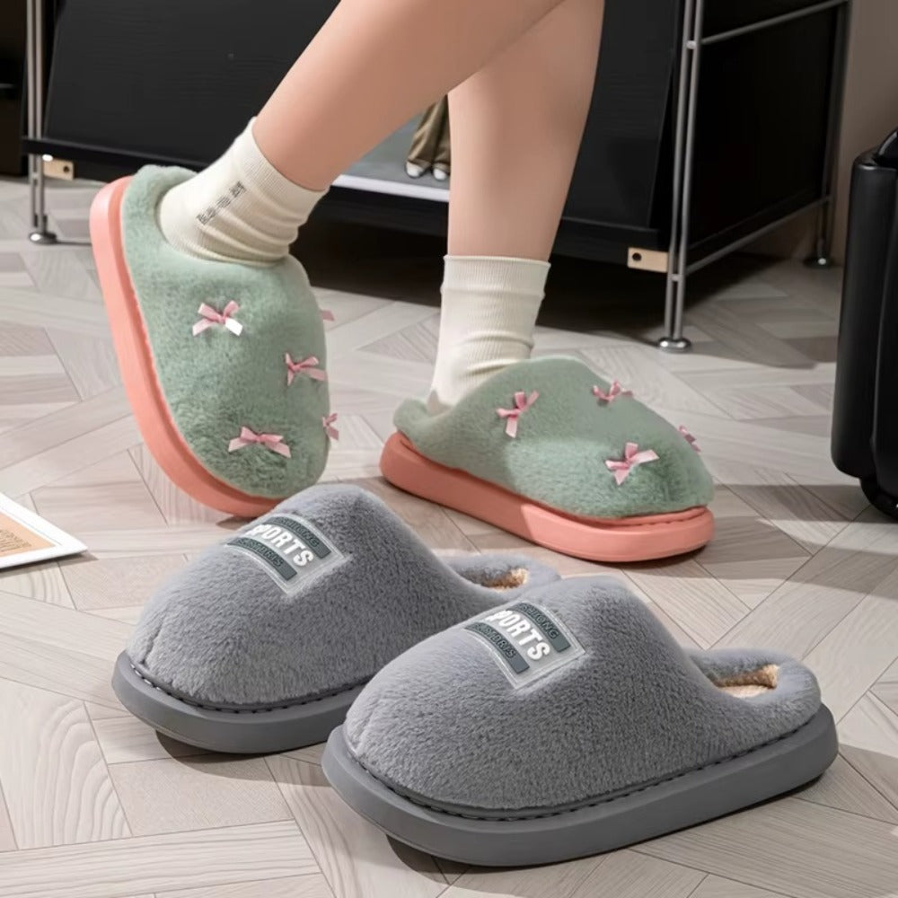 Chaussons Femme Cocooning – Doux, Chauds & Semelle Épaisse