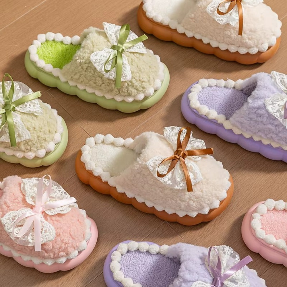Chaussons Fourrés Femme – Doux, Chauds & Semelle Épaisse